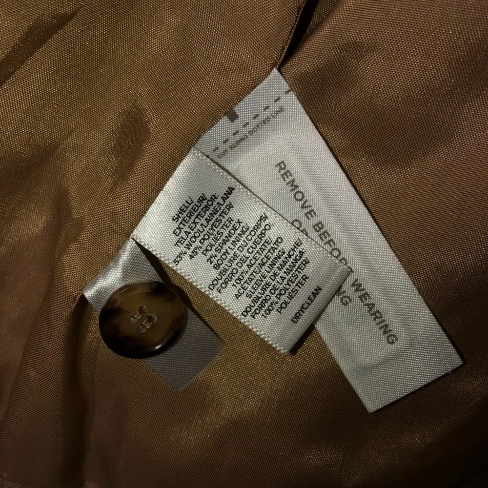 LOFT Tan Blazer Structured Suit Jacket - Picture 5 of 6